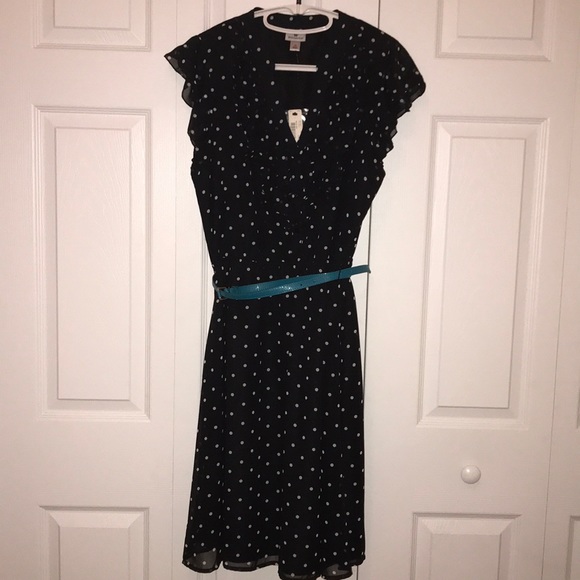 Polka Dot Ruffle Dress - Picture 2 of 3